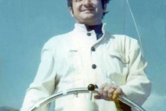 Jimmy Sailing the open seas like he knows what he is doing!