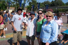 2005 at Disneyland with James, Uncle Jimmy, Rachel and Mary Lee